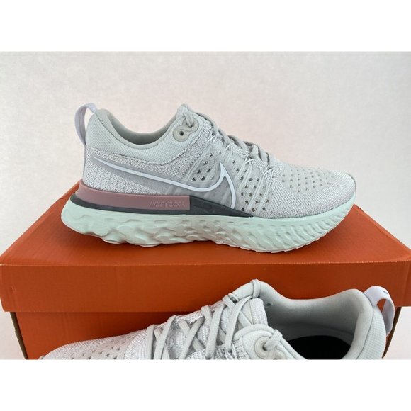 Nike React Infinity Run Flyknit 2 Green Gray Women's Sneakers Shoes NO SHOE BOX - Picture 5 of 12